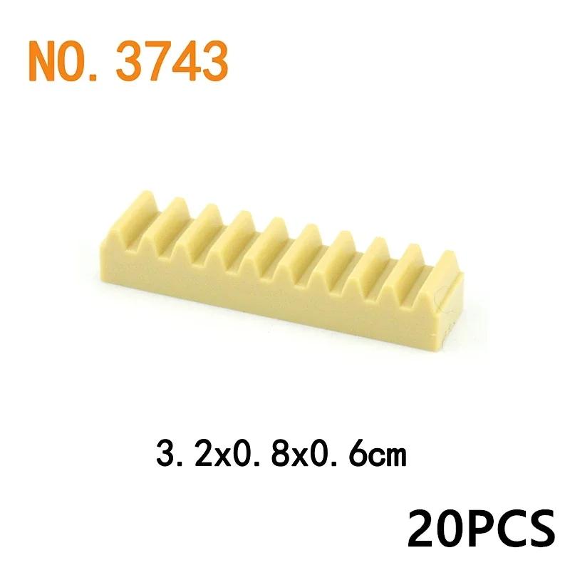 MOC Technical Gear Rack Set for DIY Train Car and Crane Models Fits 6630 3743 64781