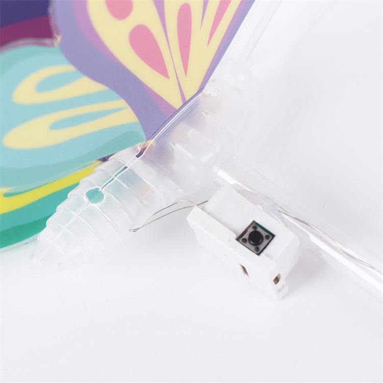 5PCS New Butterfly Fairy Wand Led Light Up Flashing Magic Wand Girls Princess Role Play Props Dollhouse Party Toys Gifts