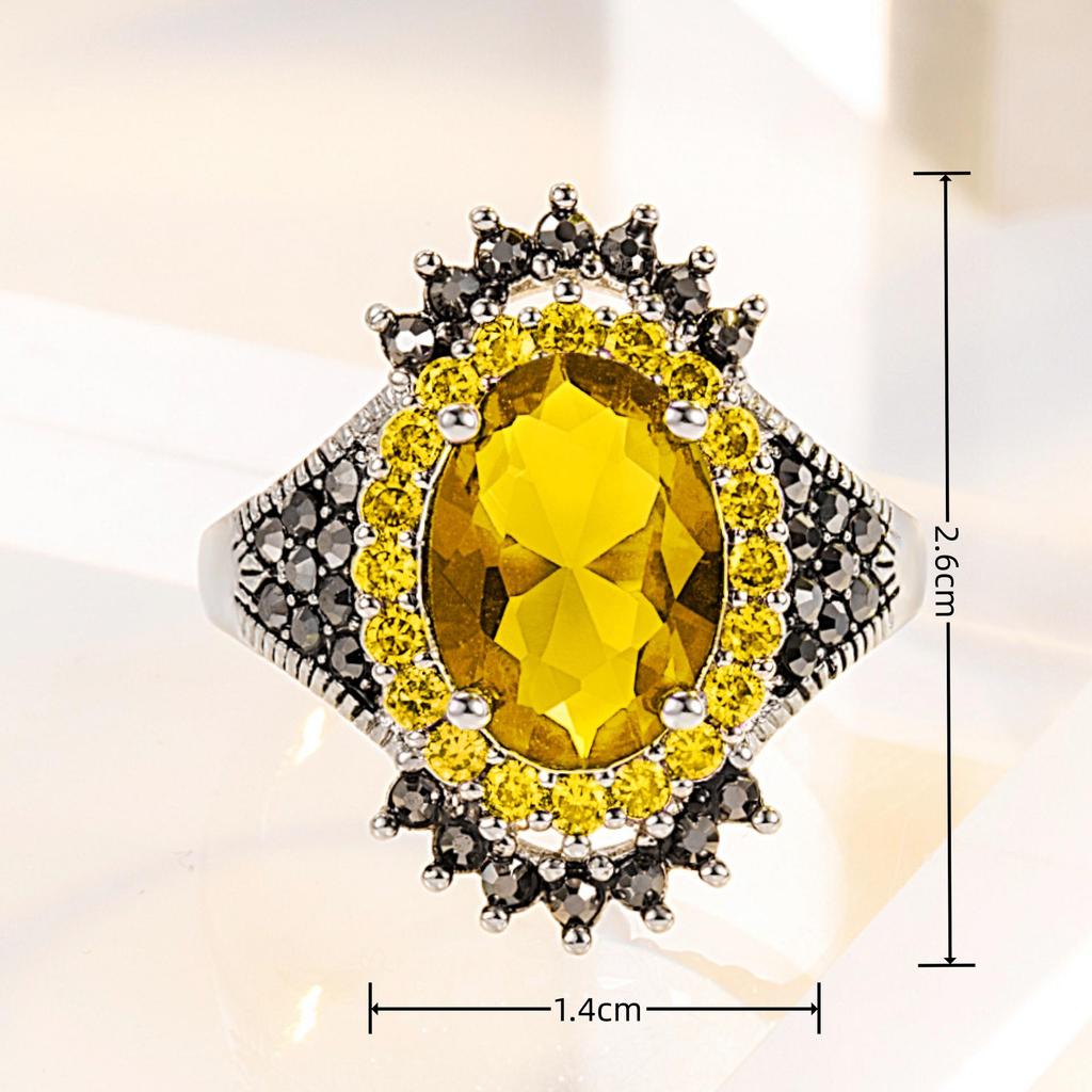 Inel cu pietre prețioase tailandez retro din argint Wish: Design Exagerat cu Rodie Roșie Mină Neagră