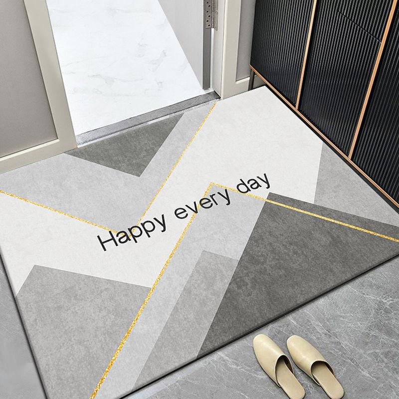 Floor Mat Simple Modern Doormat Durable Anti-slip Household Entrance Bathroom Universal Decoration Water-proof New Carpet Ins