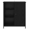 Sideboard in Black Oak Look 70 x 30 x 80 cm Engineered Wood