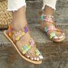Colorful Sandals Women's New Colorful Butterfly Flats Women's Shoes