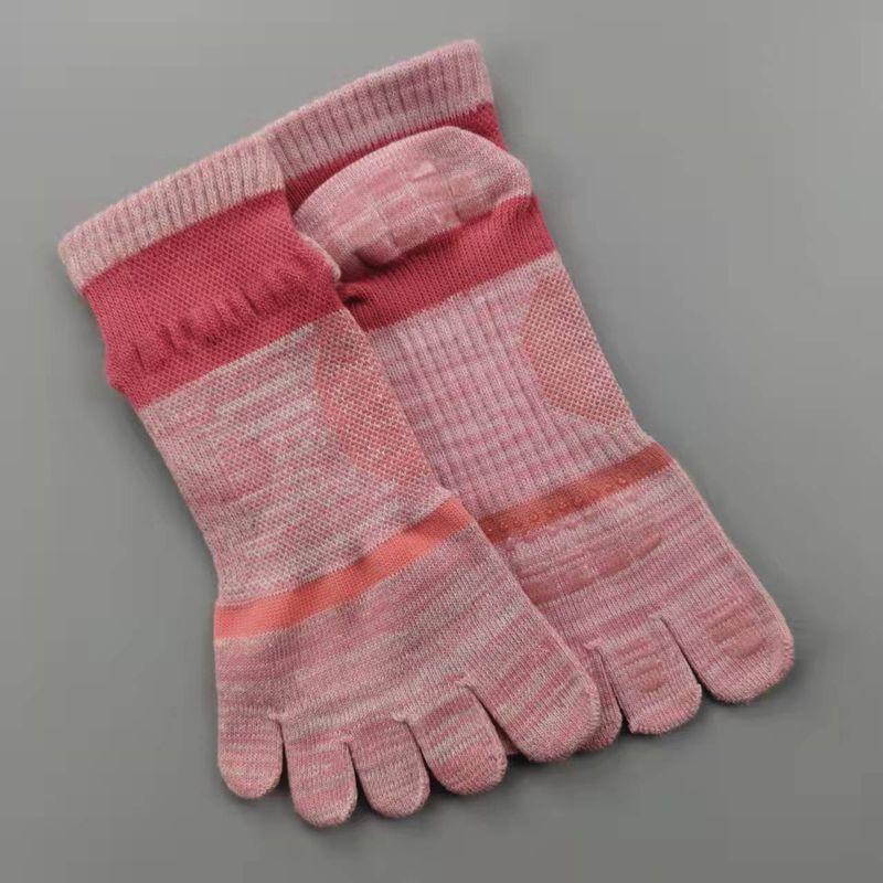 

Носки с пальцами из очищенного хлопка женские домашние силиконовые нескользящие спортивные фитнес-носки для йоги профессиональные тренировочные носки носки для пилатеса Lotus root color