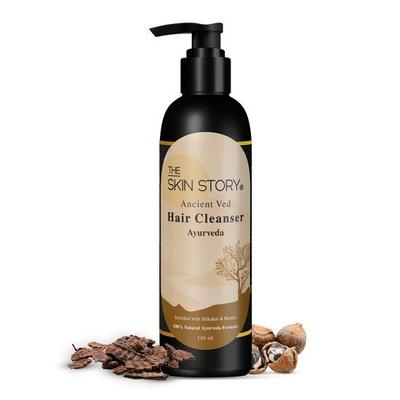 The Skin Story Ayurvedic Hair Shampoo | 100% Natural Ayurveda Formula | Hair Cleanser Shikakai Reetha and Amla (Shampoo)