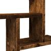 Wall Shelves 2 pcs Smoked Oak 50 x 12 x 50 cm Wood Based Material