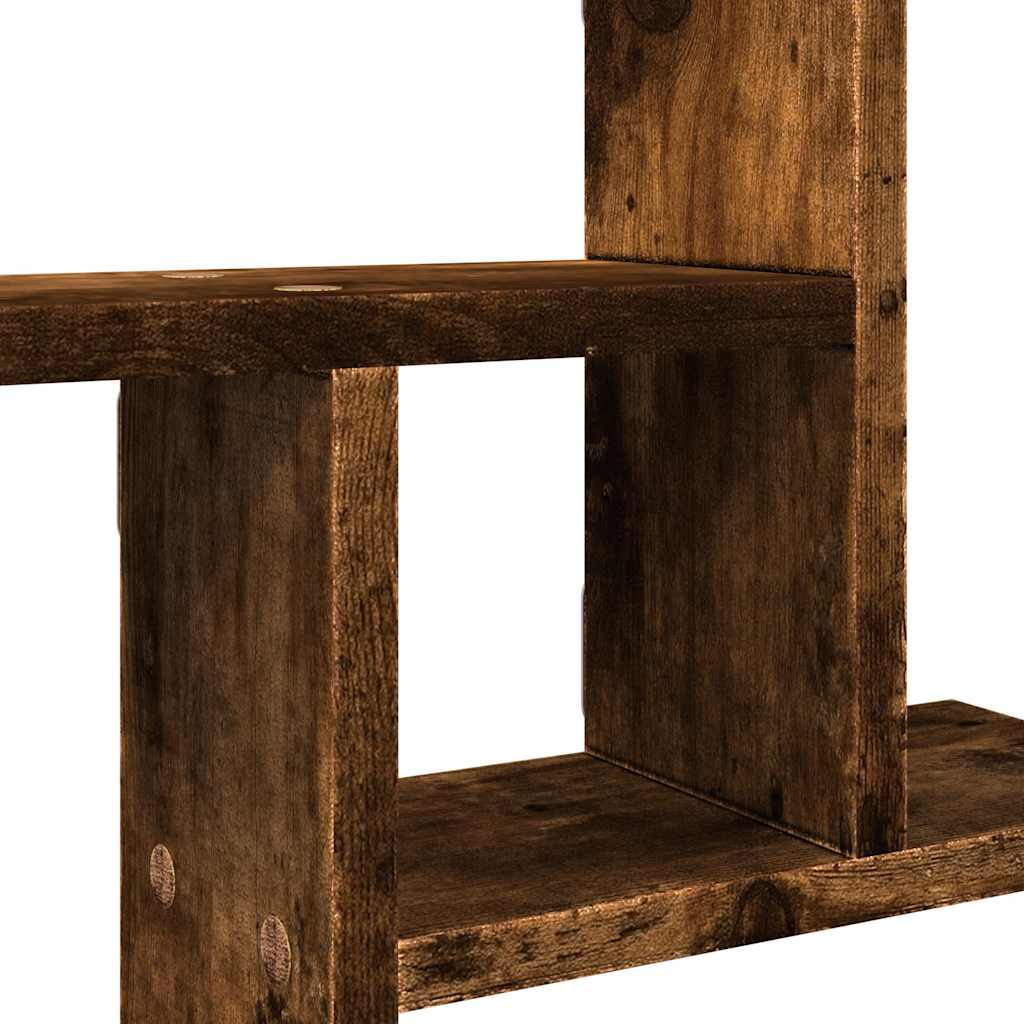 Wall Shelves 2 pcs Smoked Oak 50 x 12 x 50 cm Wood Based Material