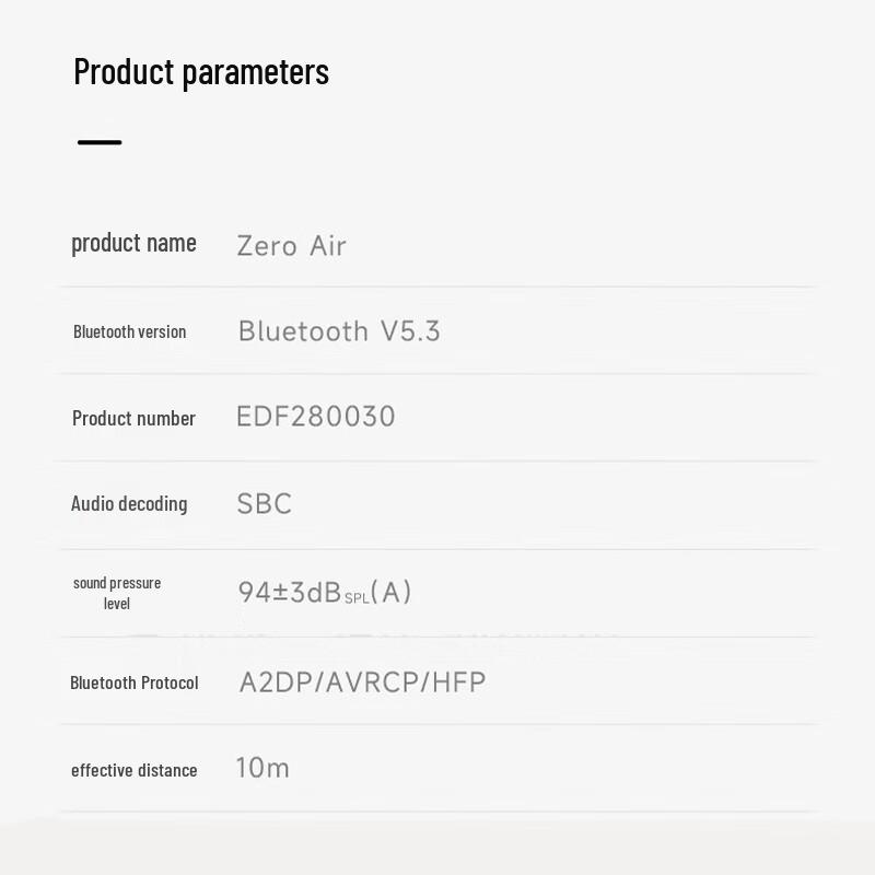 Edifier Zero Air Half-in-ear True Wireless Earbuds