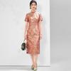 New Chinese Style Mulberry Silk Cheongsam Dress