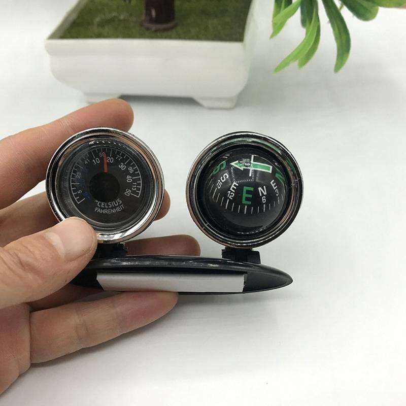 Multifunctional Car Guide Ball Compasses With Thermometers Direction For Dashboard Decoration In Trucks And 4x4 Vehicles
