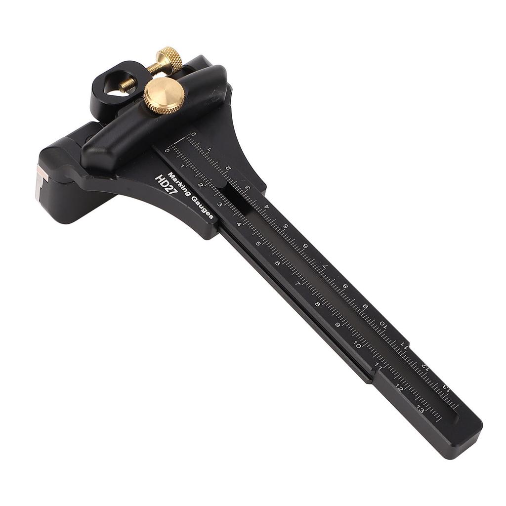 Woodworking Marking Gauge Metric Imperial Scale Aluminum Alloy Multifunctional Wood Scribe Tool