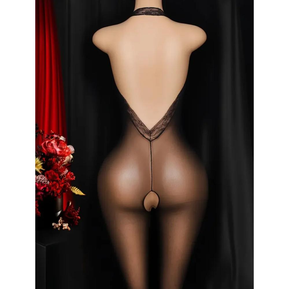 Sexy Fishnet Bodysuit Women Crotchless Tights Pornstar Lingerie See Through Bodystockings Erotic Mesh Night Club Costumes