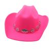 New One-Word Top Wide-Brimmed Denim Hat, Hot-Selling National European, American And Western Hat, Men'S And Women'S Fashion High-End Top Hat