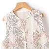 Siboshe Women's V-Neck Embroidered Chinese Style Vest
