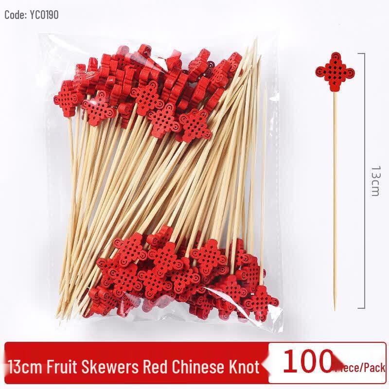 Decorative Bamboo Fruit & Cocktail Picks