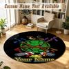 Round Rug Custom NameTeenage Mutant Ninja Turtles Pattern Non Slip Carpet Home Floor Decor