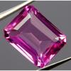 Natural Pink Sapphire Excellent Cut 10 Ct Loose Gemstone CERTIFIED Emerald Cut A-4288