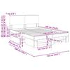 Bed Frame with Headboard Sonoma Oak Finish 140 x 200 cm Engineered Wood