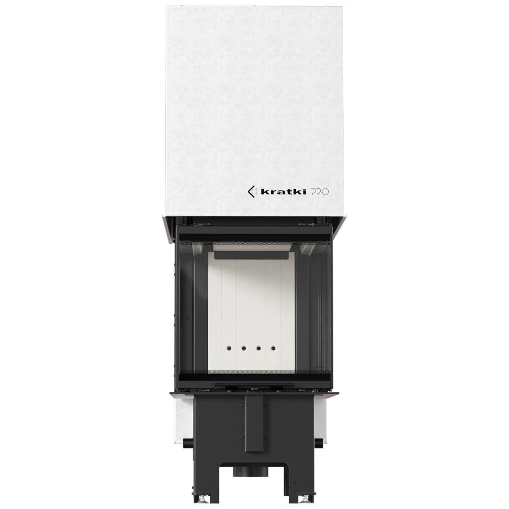 Steel Fireplace KRATKI REGNOR 500/700 8 kW Ø 200 3-sided