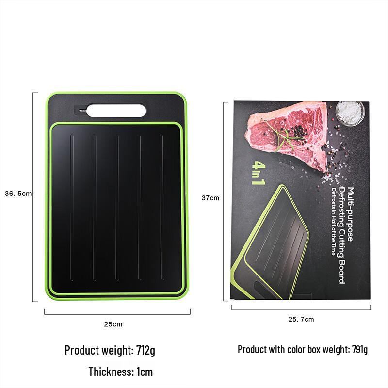 

ZISIZ Double-Sided Defrosting Cutting Board with Sharpener
