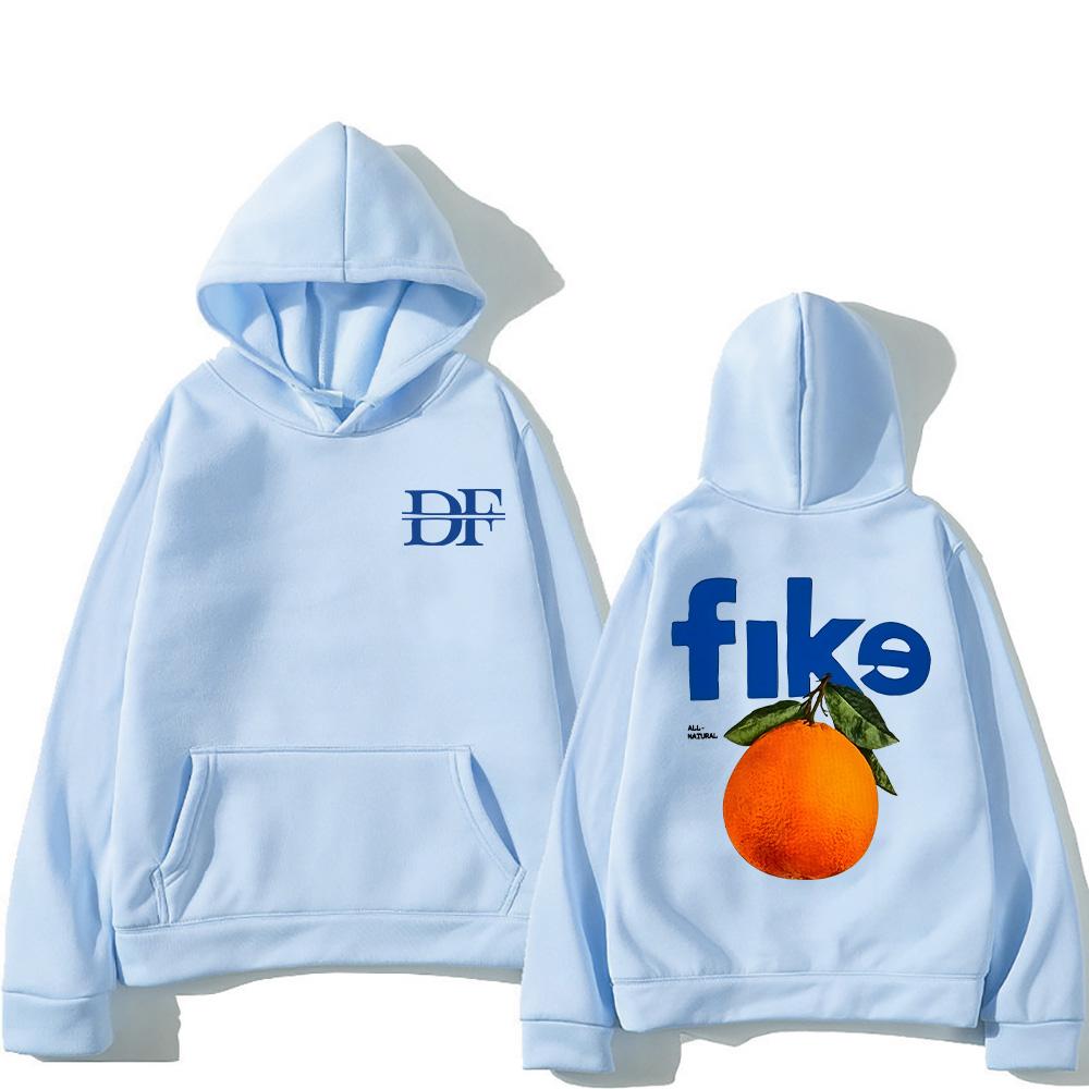 Dominic Fike Oranžové Mikiny Vtipná Nová Grafická Mikina Dámská Pánská High Street Mikina Módní Hip Hop Streetwear Y2k