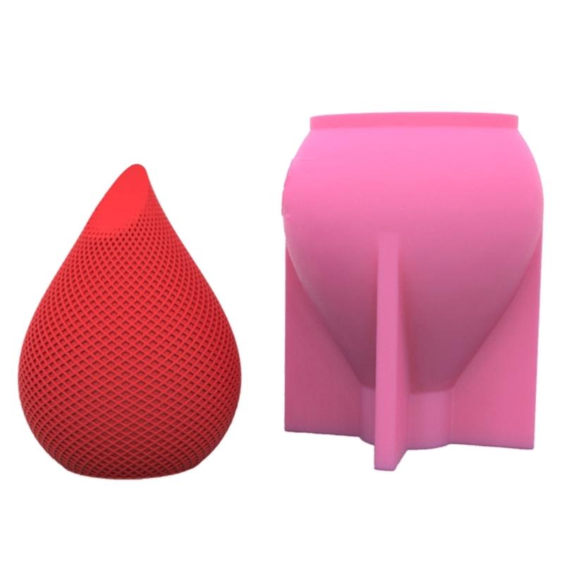Water Drop Candle Mold for Candle Making Flower Pot Silicone Mold Aromatherapy Candles Mould for DIY Crafts Home Decor
