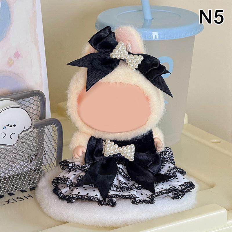 Für 17cm Labubu Puppe Ersatzanzug Kleidung ,Mini Puppenkleidung Outfit Accessoires