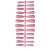 1 Set Color Street Nail Strips Coffin Design Artificial Toe Tips Solid Colors Full Cover Ballerina Style Salon for Women Girls
