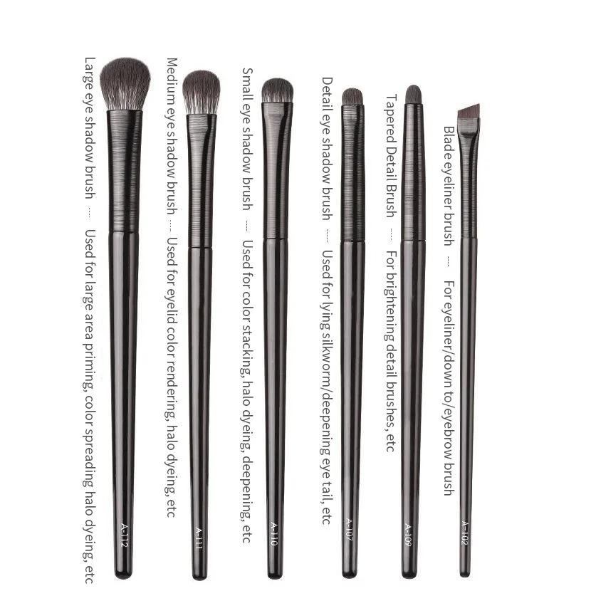 Natürliche Augen Make-Up Pinsel Set Lidschatten Pinsel Augenbrauen Kontur Eyeliner Pinsel Frauen Augen Kosmetik Blending Detail Make-Up-Tools