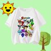 Sprunki Kids T-shirt Summer Children Incredibox Game Cotton Short Sleeve Top Boy Anime Fashion Cute Tee Girl Casual Clothes Gift