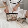 Transparent Pattern Heart Makeup Bag Big Capacity Portable Travel Storage Bag