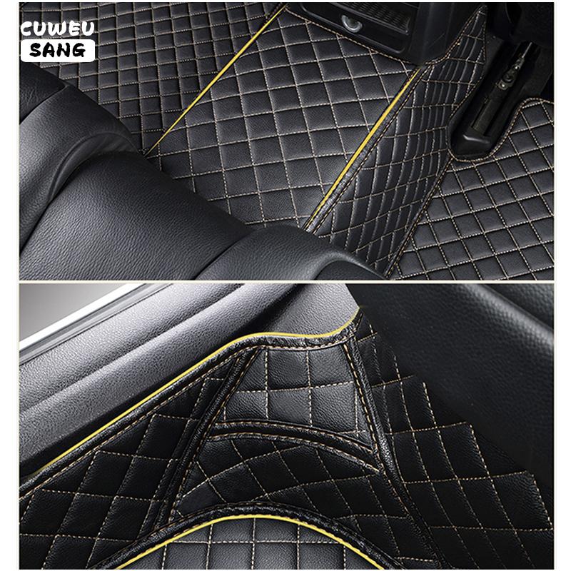 CUWEUSANG Custom Car Floor Mats For Skoda Superb Auto Carpets Foot Coche Accessorie