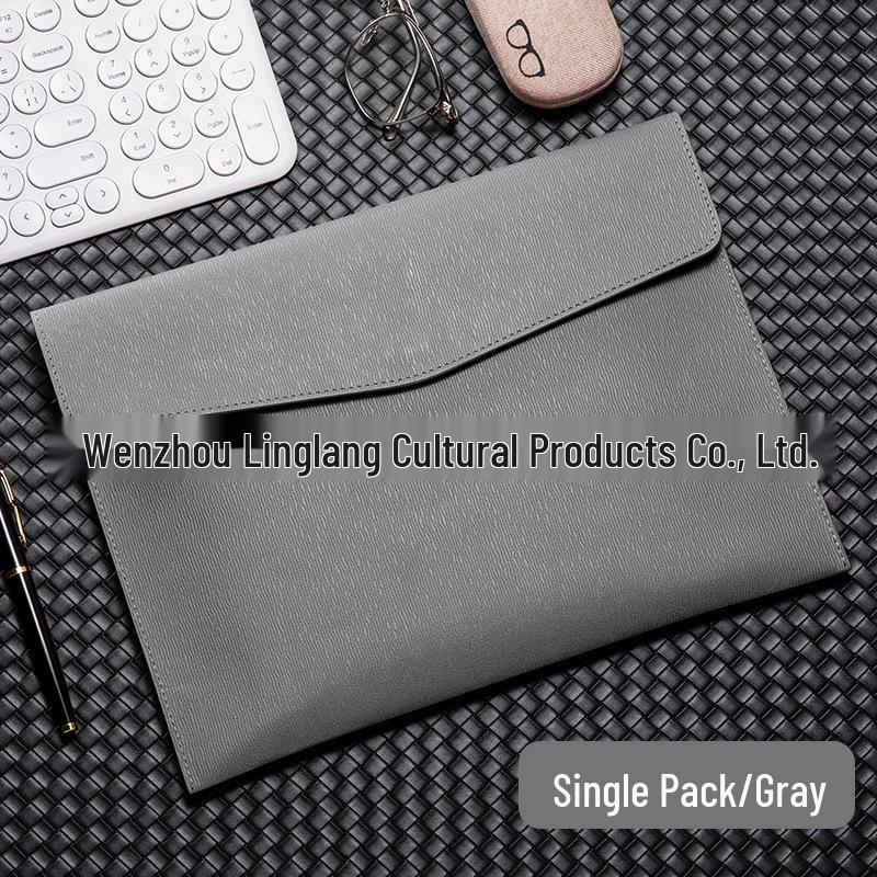 Leather A4 Document Organizer - Business File & Receipt Storage Folder