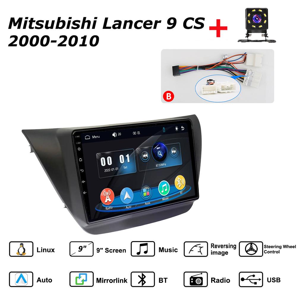 

Car Radio Multimedia MP5 Player Head Unit Stereo BT For Mitsubishi Lancer 9 CS 2000-2010 B