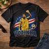 2026 Vozinha Ritratto Bianco e Nero Collage Riempire Lettera Vintage Cotone Lavato Vintage T-shirt Vozinha Capo Verde Cerchio Stella Bandiera Striscione Calcio T-shirt