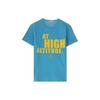 Moncler Letter Print Logo Casual Short Sleeve T-Shirt Men Tops Blue 209180019508390T730