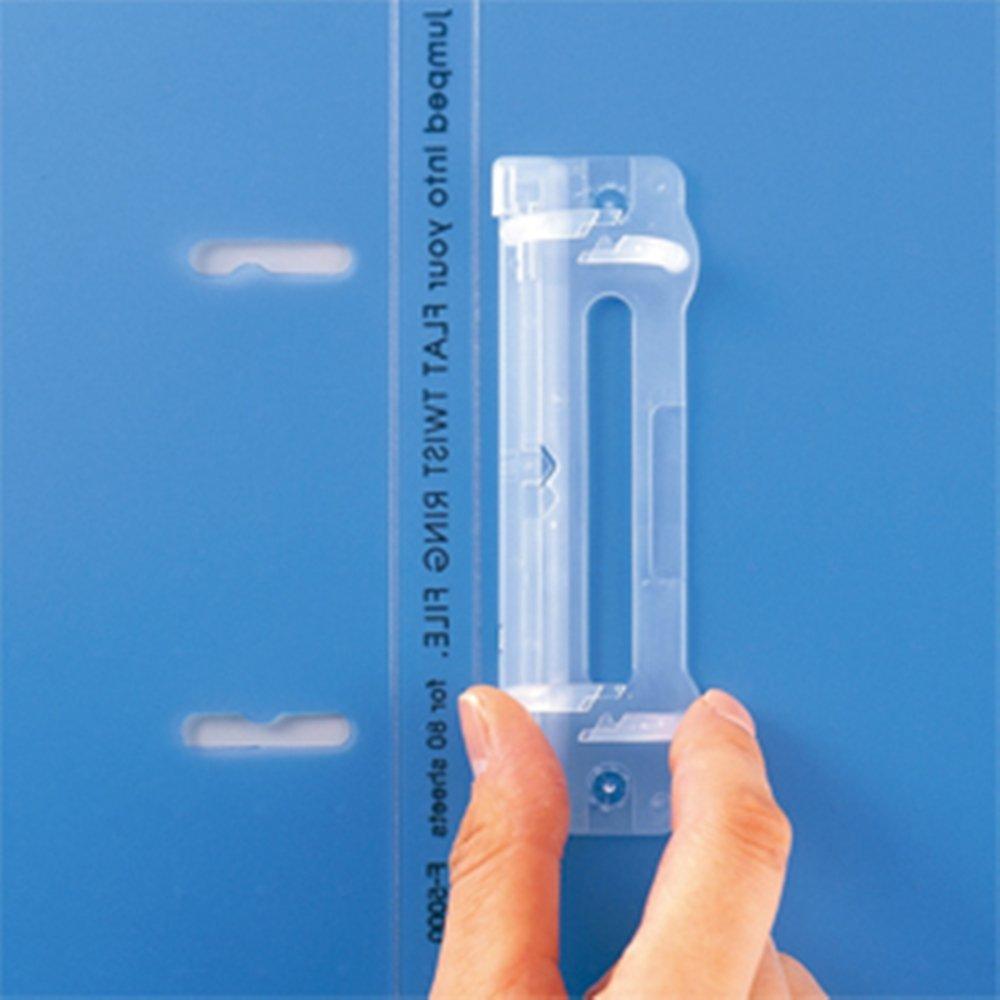 LIHIT LAB Ring File, 10-Pack, A4, 2-Ring, Thin Type, Milky White, F5000-1_10