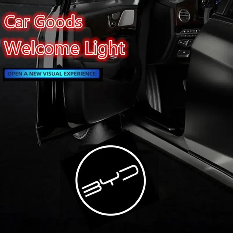 Car Door Led HD Projector Light Welcome Light Shadow Warning Lamps For BYD ATTO3 QIN SONG S6 7 E6 TANG YUAN PLUS Car Goods