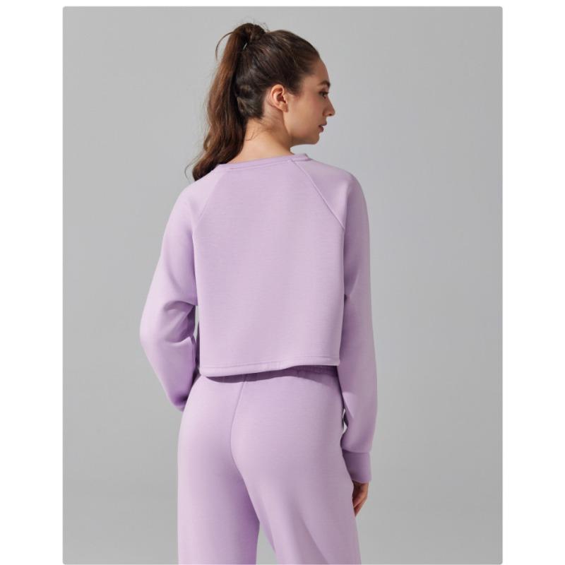 Bequemes Damen-Oberteil mit Rundhalsausschnitt, für Sport und Yoga, lässig