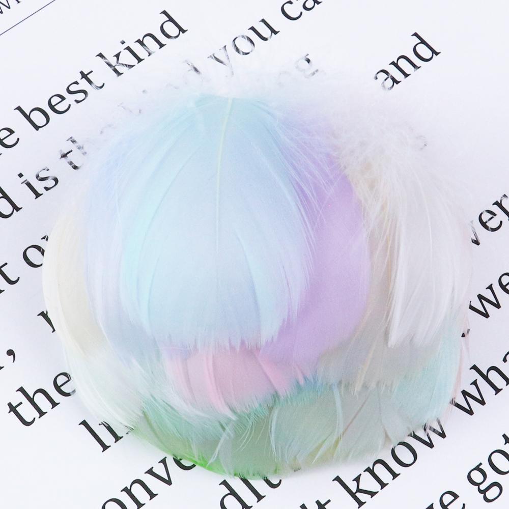 100Pcs/Lot Colour Goose Feathers 5-8Cm 8-12Cm Natural Feathers Crafts For Wedding Diy Handicraft Dream Catcher Decorative Plumes