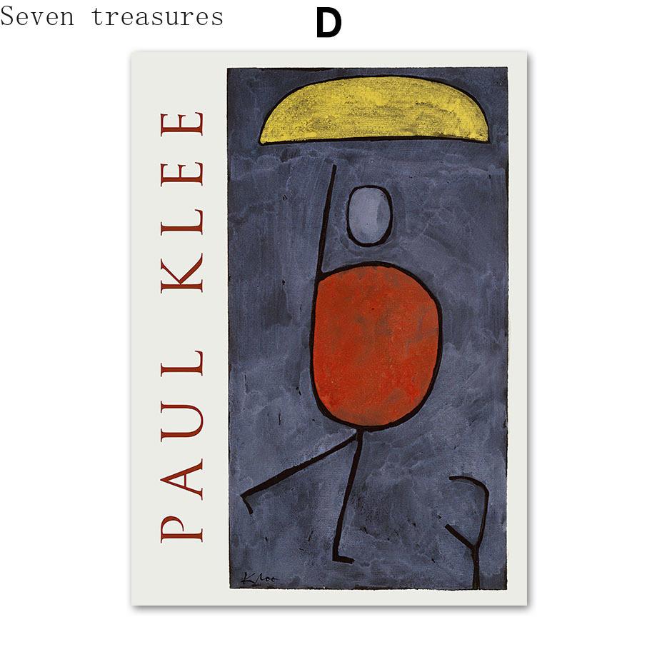 Paul Klee Yayoi Kusama Hokusai Eclectic Wall Art Painting Canvas Nordic Posters And Prints Wall Pictures For Living Room Decor