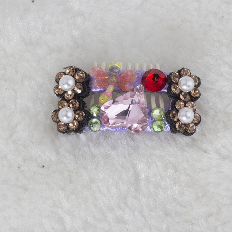 Handmade Rhinestone Dog Hair Clip for Yorkshire Terrier & Maltese