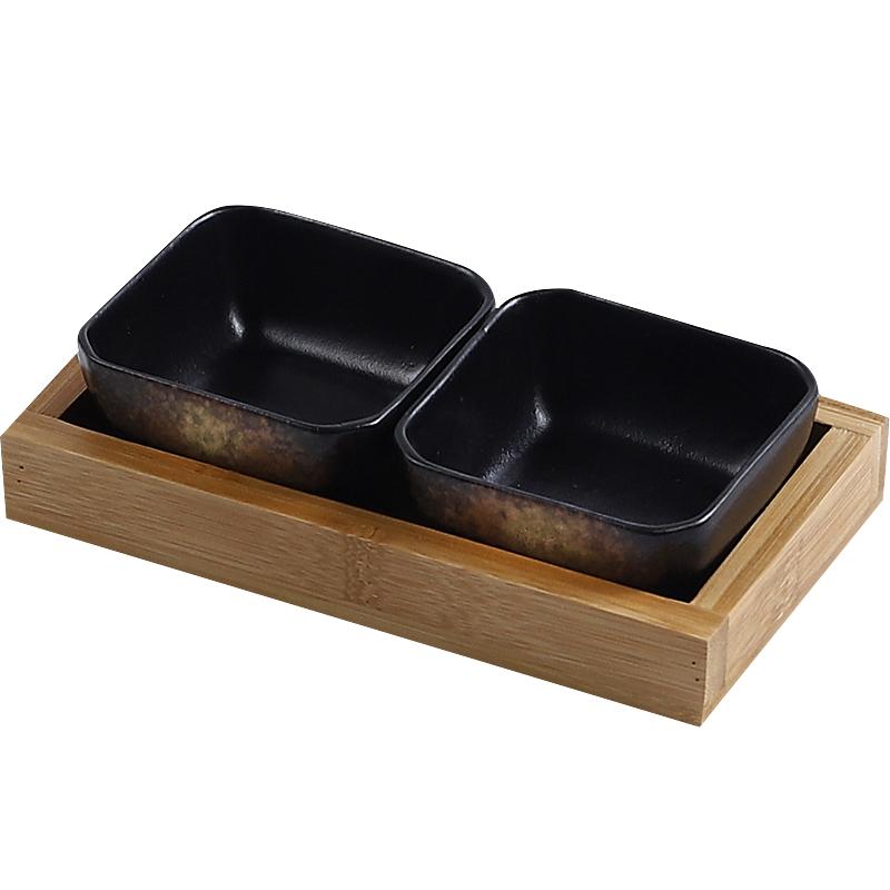 Kreativní keramická mřížková mísa na ovoce, talíř na svačinu, servírovací tác, japonská malá miska s podnosem, domácí stolní tác na sušené ovoce a svačiny