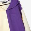ZANZEA Women Casual Hoodies Loose Long Sleeve Blouse