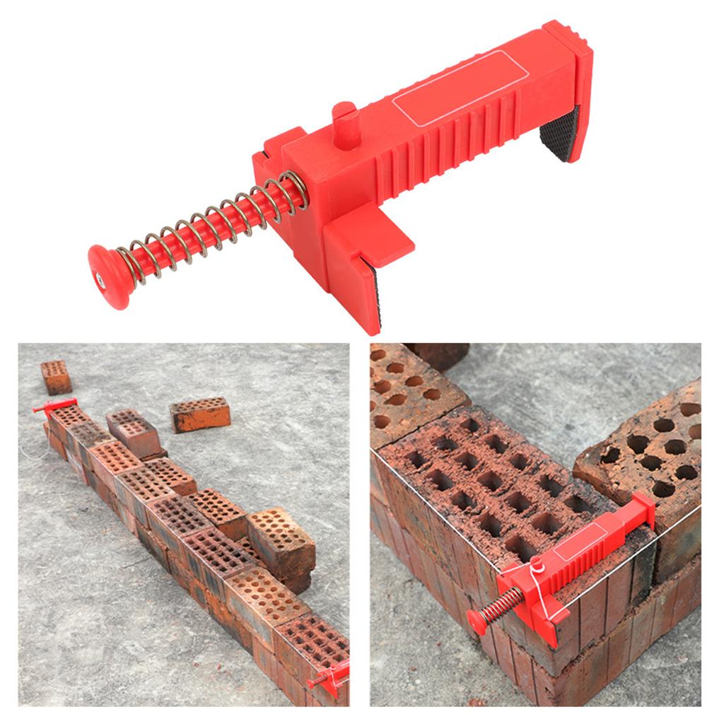 2Pcs Brick Liner Runner Leveling Tool, Brick Liner Clamps Runner Brick Line Clips Wire Drawer Bricklaying Tool