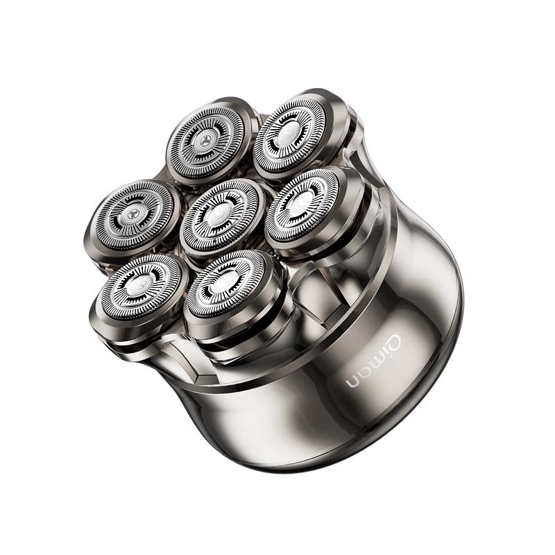 Qiman Magnetic 7-Blade Electric Head Shaver