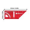 Guide Ruler Measuring Ruler 45 90 Degree Angles Ruler for Carpenter Layout Square Measurement Tool Woodworking Square