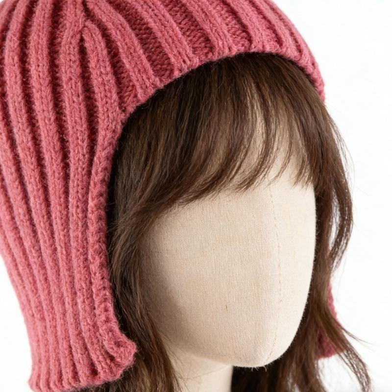 Warm And Soft Beanies Designed With Wig Feature And EarFlaps Perfect For Outdoor And Casual Use