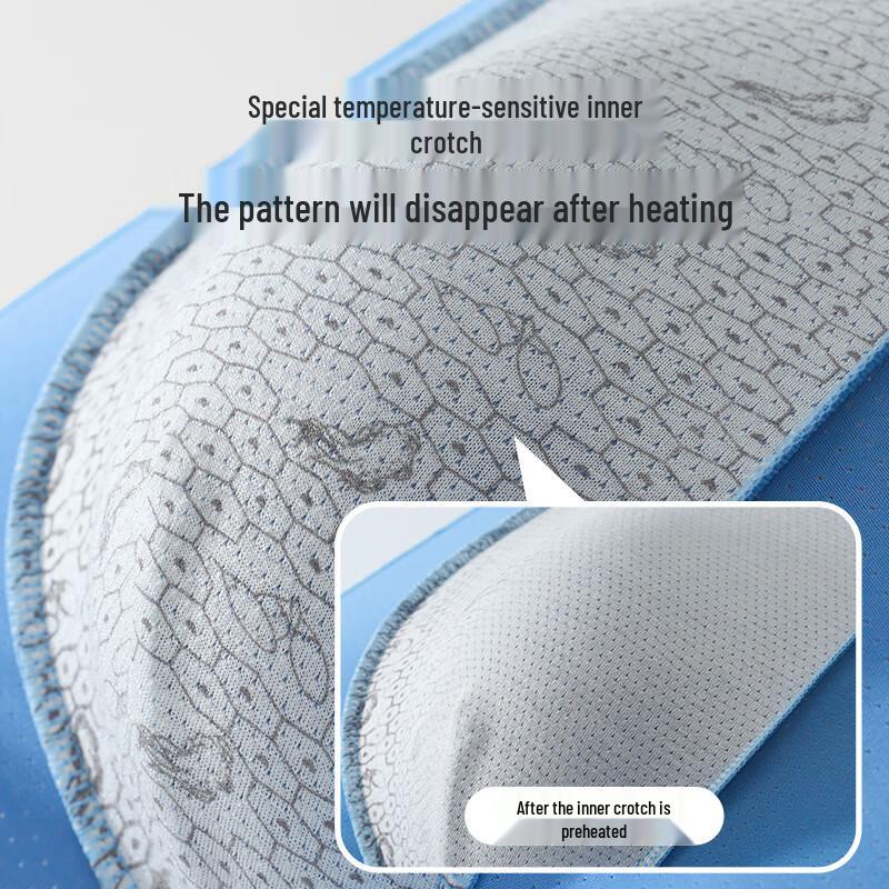 Hengyuanxiang Men's Ice Silk Boxer Briefs