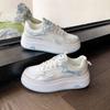 Thick-soled little white shoes women's spring and autumn 2025 new summer breathable mesh mesh shoes lightweight and heightening casual board shoes