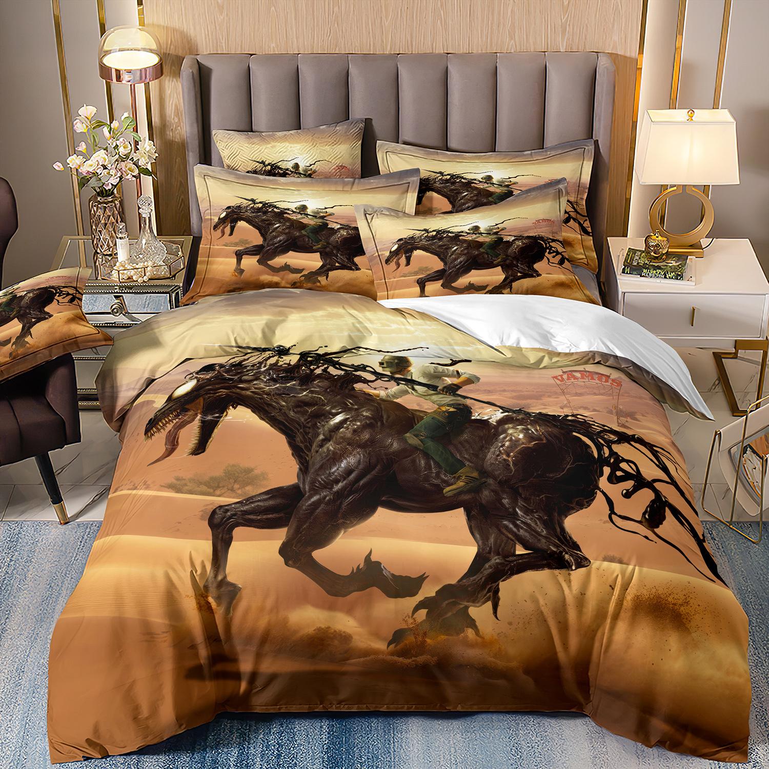 

Постельное белье с рисунком «ядовитый яд» с наволочками из микрофибры, комплект постельного белья с 3D-цифровой печатью для двуспальной кровати размера «king-size» 135x200cm 2pcs